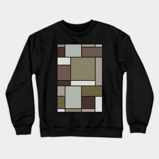 Mondrian camouflage abstract pattern Crewneck Sweatshirt